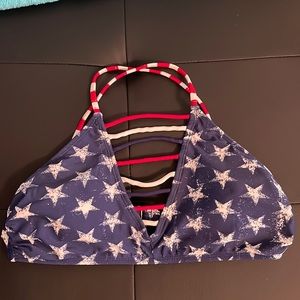 Xhilaration American flag bikini top